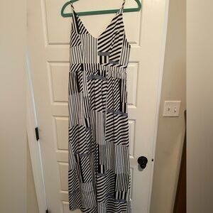 Yes Doll Boutique blue/white maxi dress